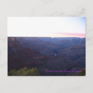 Carte Postale Coucher de soleil sur le Grand Canyon
