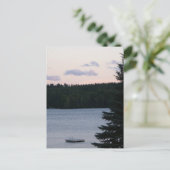 Carte Postale Coucher de soleil sur le lac (Debout devant)