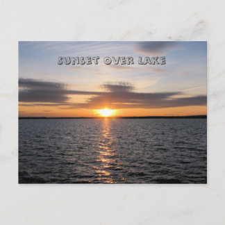 Carte Postale Coucher De Soleil Sur Le Lac