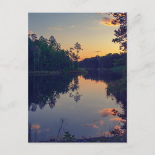 Carte Postale Coucher de soleil sur le lac