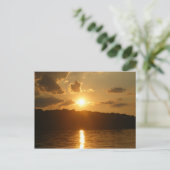 Carte Postale Coucher de soleil sur le lac (Debout devant)