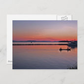 Carte Postale Coucher de soleil sur le lac Champlain (Devant / Derrière)