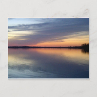 Carte Postale Coucher de soleil sur le lac Champlain d'Alburgh, 