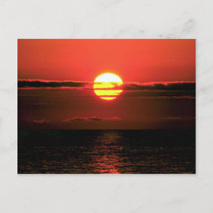 Carte Postale Coucher de soleil sur le lac Erie, Upstate New Yor