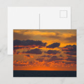 Carte Postale Coucher de soleil sur le lac Michigan, Ludington,  (Devant / Derrière)