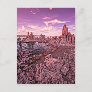 Carte Postale coucher de soleil sur le lac mono