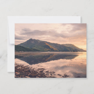 Carte Postale Coucher de soleil sur le Loch Leven