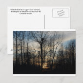 Carte Postale Coucher de soleil sur le nid d'aigle (Devant / Derrière)