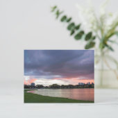 Carte Postale Coucher De Soleil Sur Le Parc (Debout devant)