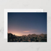 Carte Postale Coucher De Soleil Sur Le Parc National Joshua Tree (Devant / Derrière)