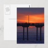 Carte Postale Coucher de soleil sur le pont (Devant / Derrière)