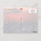 Carte Postale Coucher de soleil sur le quartier de Chinatown à S (Dos)