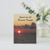 Carte Postale Coucher de soleil sur le triangle des Bermudes (Debout devant)