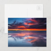 Carte Postale Coucher de soleil sur les îles Anglo-Normandes, CA (Devant / Derrière)