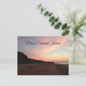 Carte Postale Coucher de soleil sur les rives de l'Île-du-Prince (Debout devant)