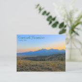 Carte Postale Coucher de soleil sur les Sawtooths (Debout devant)