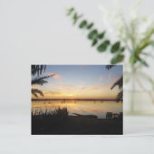 Carte Postale Coucher de soleil sur l'île de Fatnas, Oasis de Si (Debout devant)