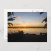 Carte Postale Coucher de soleil sur l'île de Fatnas, Oasis de Si (Devant / Derrière)