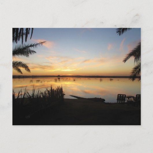 Carte Postale Coucher de soleil sur l'île de Fatnas, Oasis de Si (Devant)