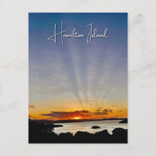 Carte Postale Coucher de soleil sur l'île Hamilton