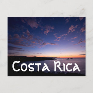 Carte Postale Coucher De Soleil Sur L'Océan Au Costa Rica