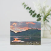 Carte Postale Coucher de soleil sur Loch Long, Arrochar, Écosse  (Debout devant)
