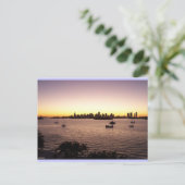 Carte Postale Coucher de soleil sur Miami (Debout devant)