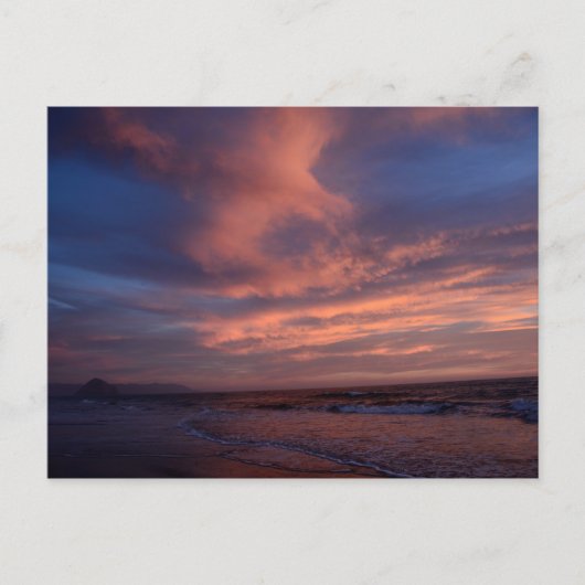 Carte Postale Coucher de soleil sur Morro Strand (Devant)