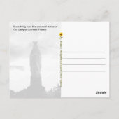 Carte Postale Coucher de soleil sur Notre-Dame de Lourdes - Fran (Dos)