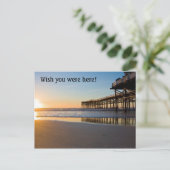 Carte Postale Coucher de soleil sur Ocean Pier (Debout devant)