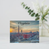 Carte Postale Coucher de soleil sur Richmond Virginie (Debout devant)