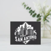 Carte Postale Coucher de soleil sur San Antonio Texas (Debout devant)