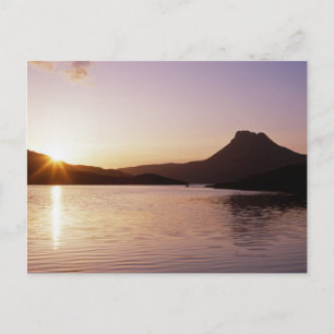 Carte Postale Coucher de soleil sur Stac Pollaidh Écosse