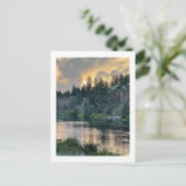 Carte Postale Coucher de soleil sur une rivière (Debout devant)
