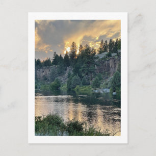 Carte Postale Coucher de soleil sur une rivière