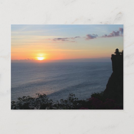 Carte Postale Coucher de soleil tropical (Devant)