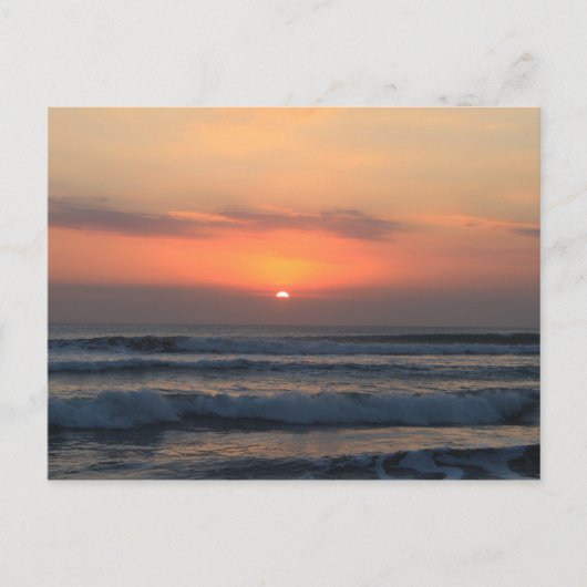 Carte Postale Coucher de soleil tropical (Devant)