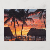Carte Postale Coucher de soleil tropical dans les Florida Keys (Devant)