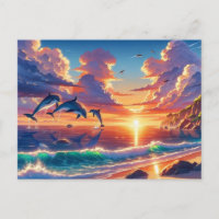 Coucher de soleil Tropical Island Dauphin Vol Pein