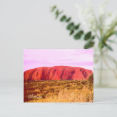 Carte Postale Coucher de soleil Uluru Voyage en Australie Centra (Debout devant)