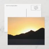 Carte Postale coucher de soleil uyuni (Devant / Derrière)