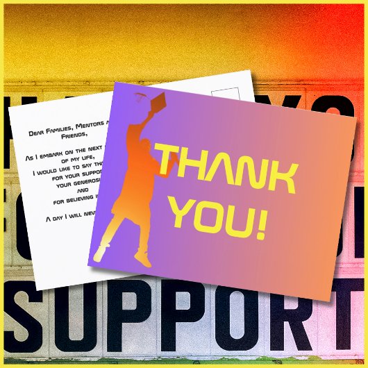 Carte Postale Coucher de soleil vibrant Technologie moderne Grad