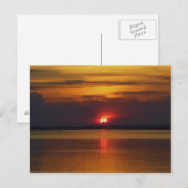 Carte Postale Coucher du soleil (Devant / Derrière)