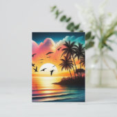 Carte Postale Coucher du soleil (Debout devant)