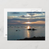 Carte Postale Coucher du soleil (Devant / Derrière)