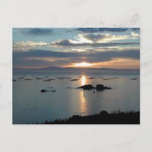 Carte Postale Coucher du soleil (Devant)