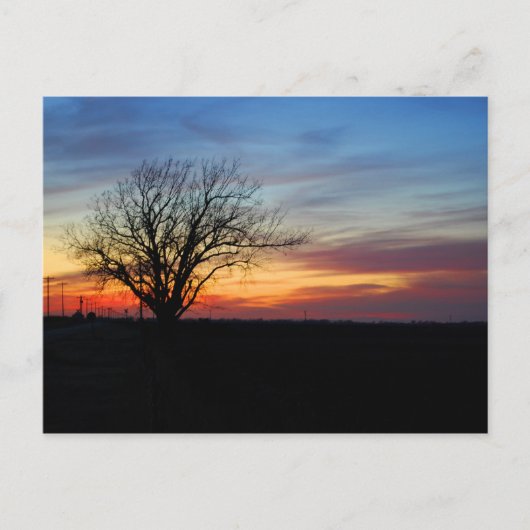 Carte Postale Coucher du soleil (Devant)