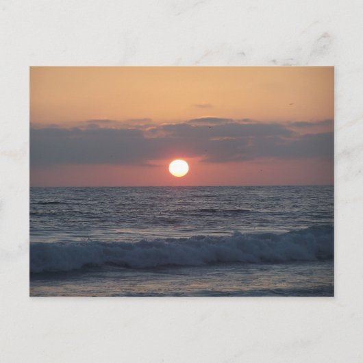 Carte Postale coucher du soleil (Devant)