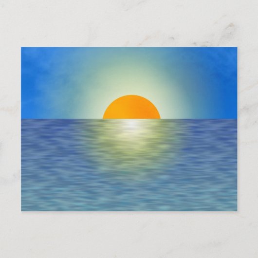 Carte Postale Coucher du soleil (Devant)