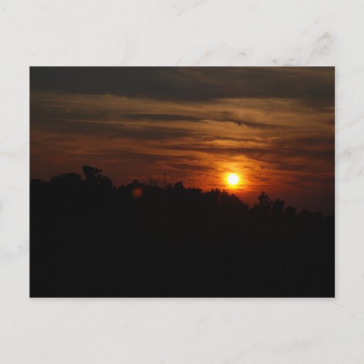 Carte Postale Coucher du soleil (Devant)